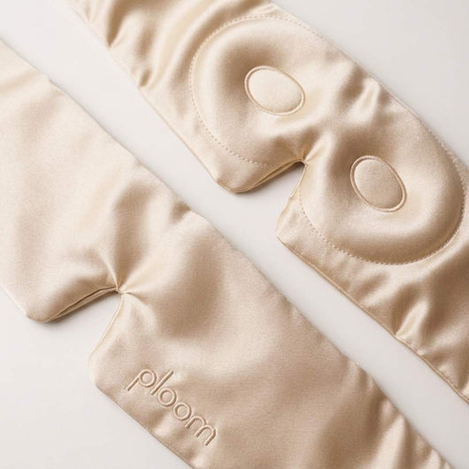 the ploom plush silk sleep mask