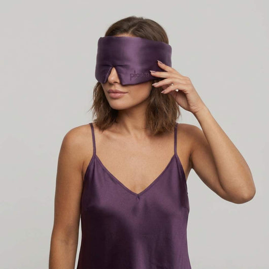 the ploom plush silk sleep mask