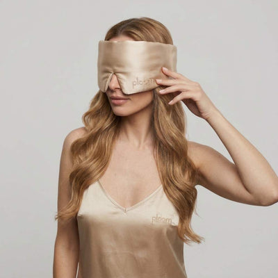 the ploom plush silk sleep mask