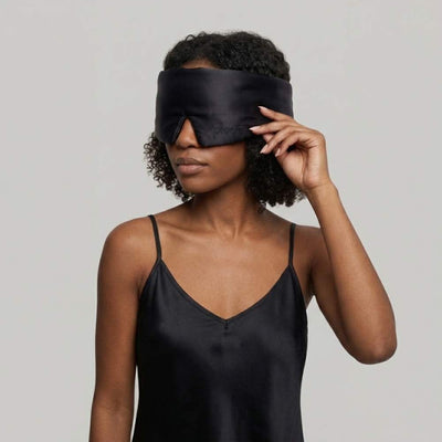 the ploom plush silk sleep mask